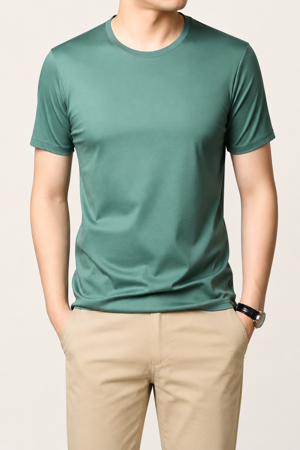 Sheen アイスシルク クルーネックTシャツ