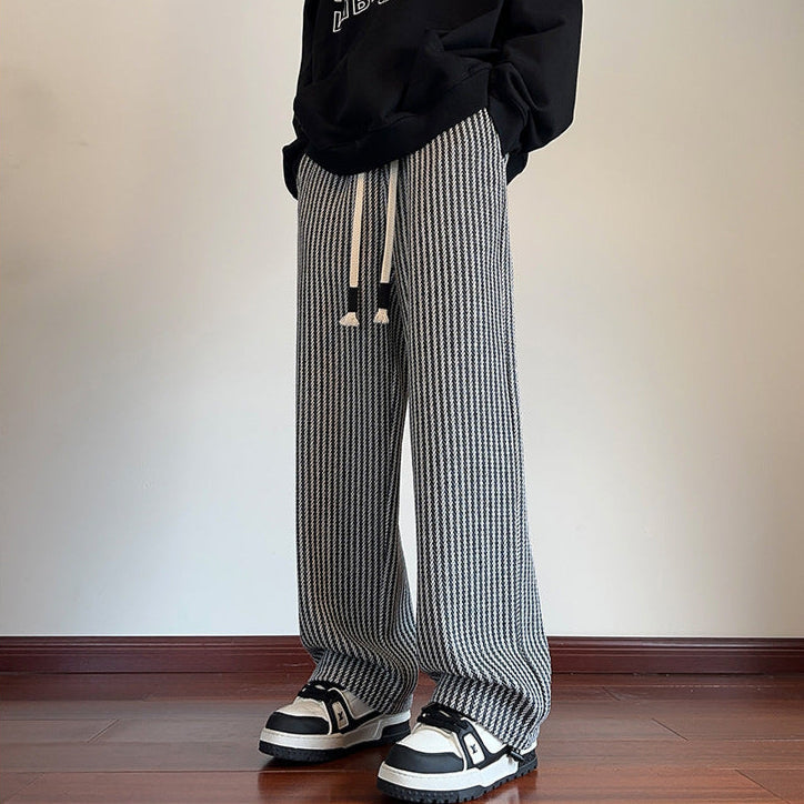 ヘリンボーンスウェットパンツ