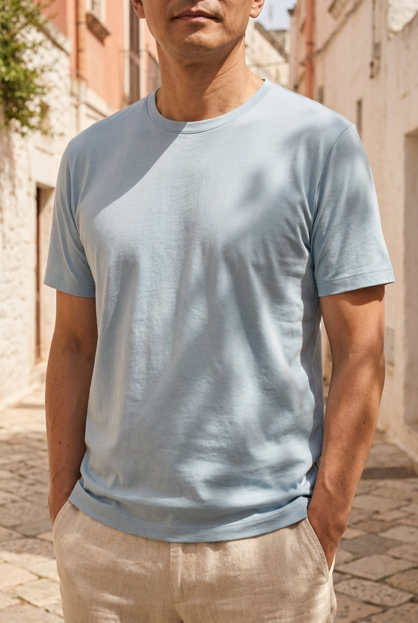 Sheen アイスシルク クルーネックTシャツ