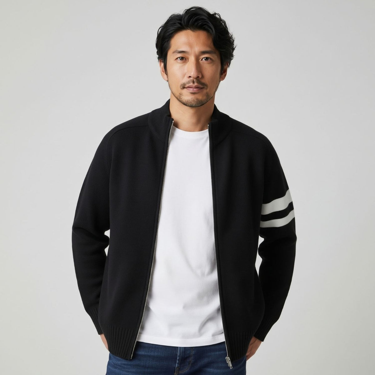 NOLEN ニットジップセーター